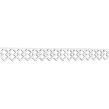 Ekena Millwork Hadley Architectural Grade PVC Running Trim, 4"H x 5/8"P x 48"L RUNP04X0625X48HAD